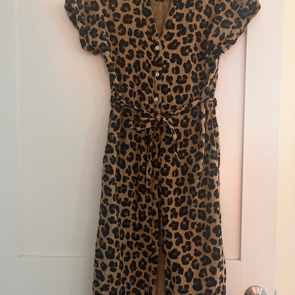 Promod Animal Print Shirt Dress